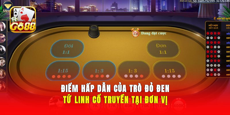 Điểm hấp dẫn của trò đỏ đen Tứ Linh cổ truyền tại đơn vị